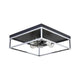 Easton 3-Light Square Flush Mount