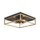 Easton 3-Light Square Flush Mount