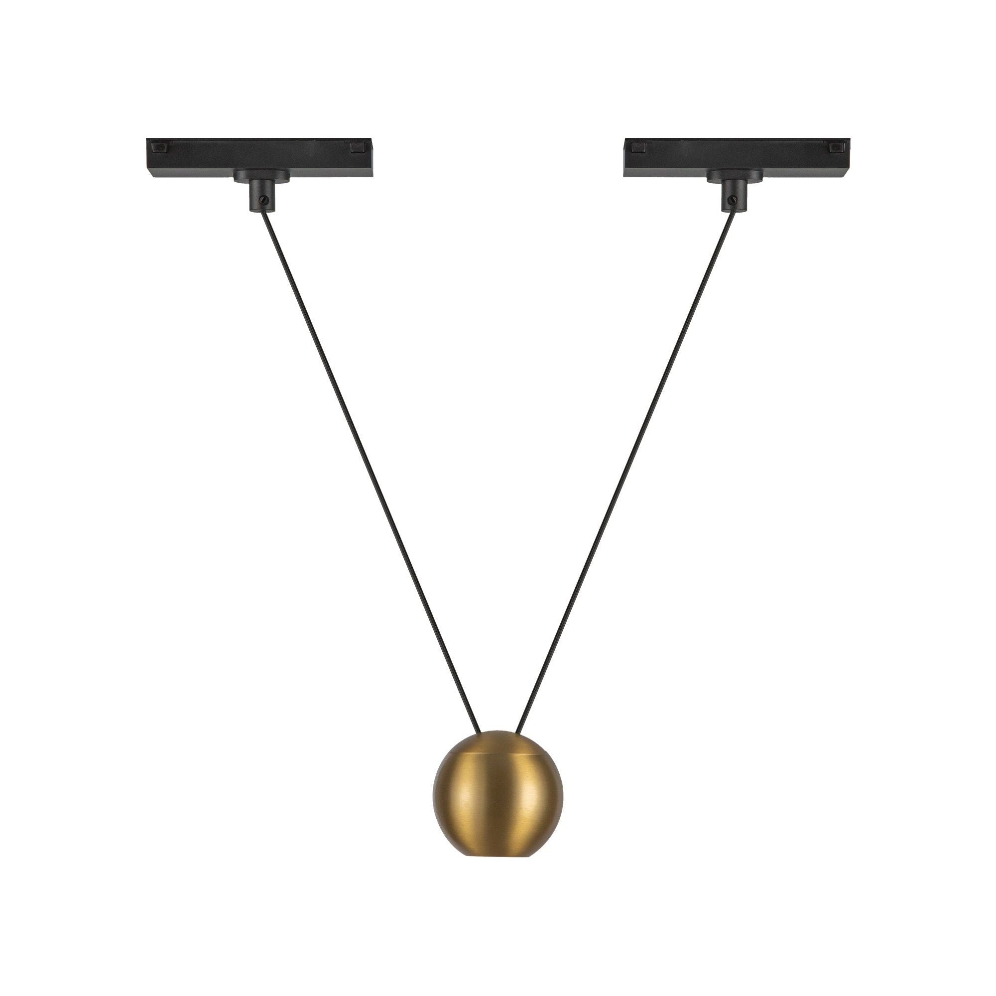 Faria Double 3" Trilo Track Pendant