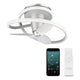 Veloce Indoor/Outdoor 3-Blade 28" LED Smart Fandelier
