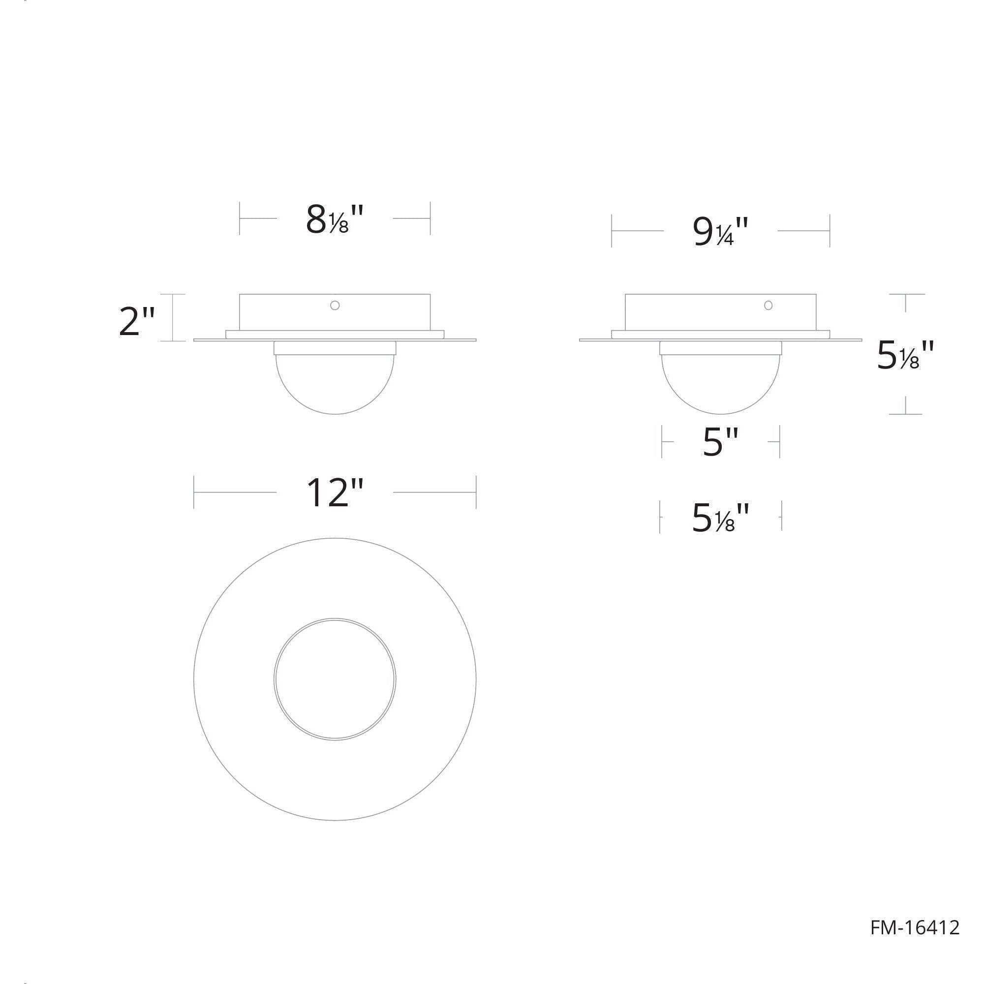 Landed 12" LED Flush Mount