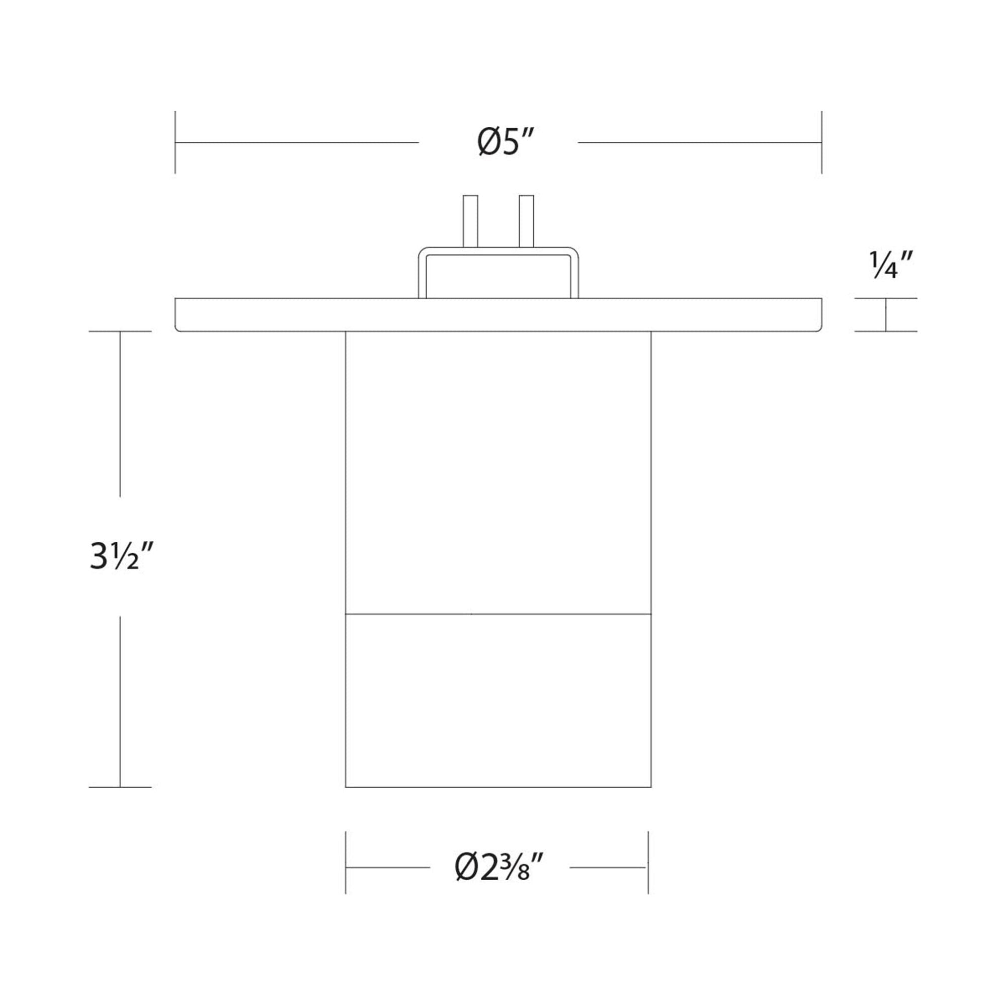 Twist-N-Lite LED 3.5" Surface Mount Cylinder Regressed Downlight