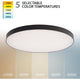 Round LED 12" Edgeless Slim Flush Mount