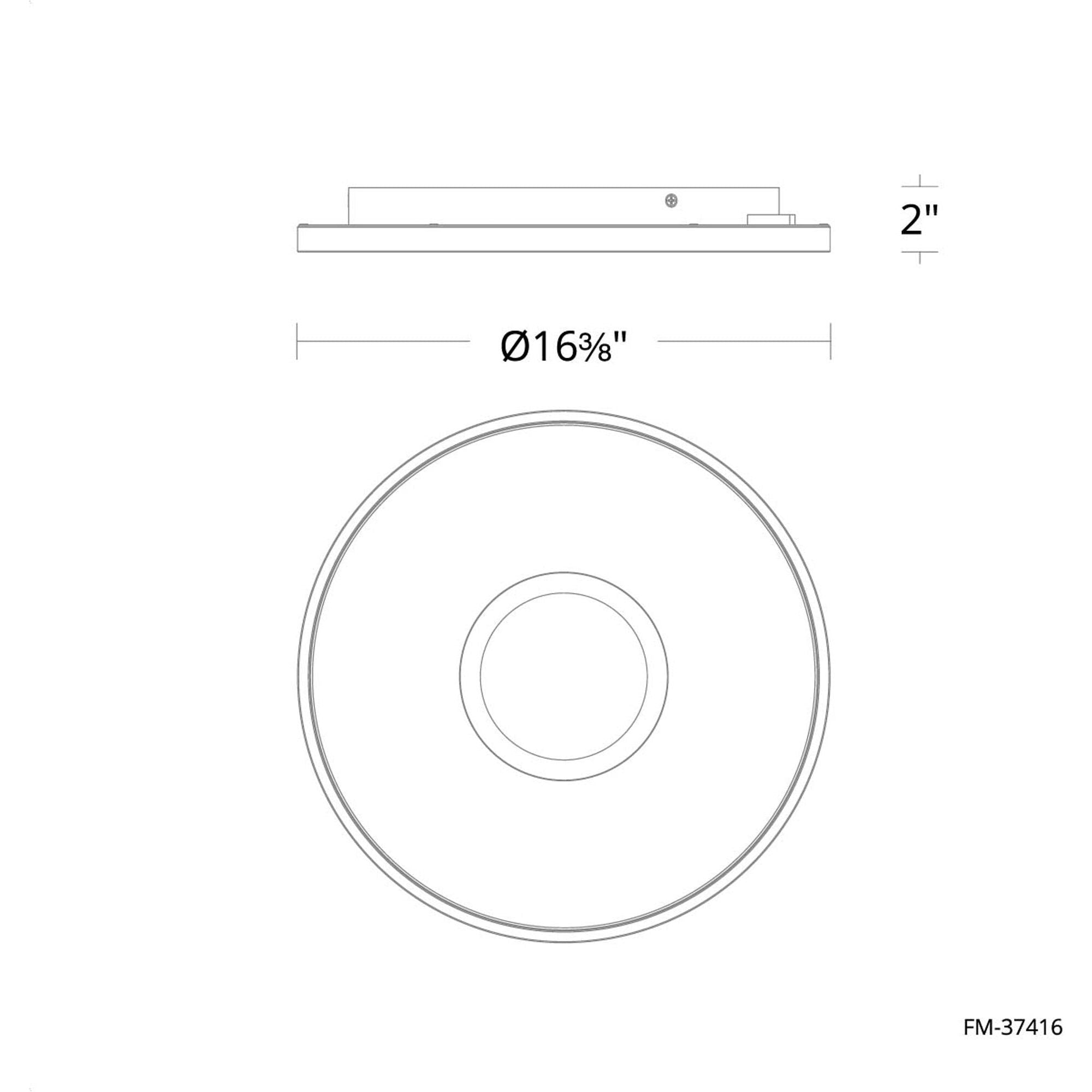 Pinpoint 16" LED Flush Mount