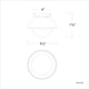 Moonstone 10" LED Semi Flush Mount
