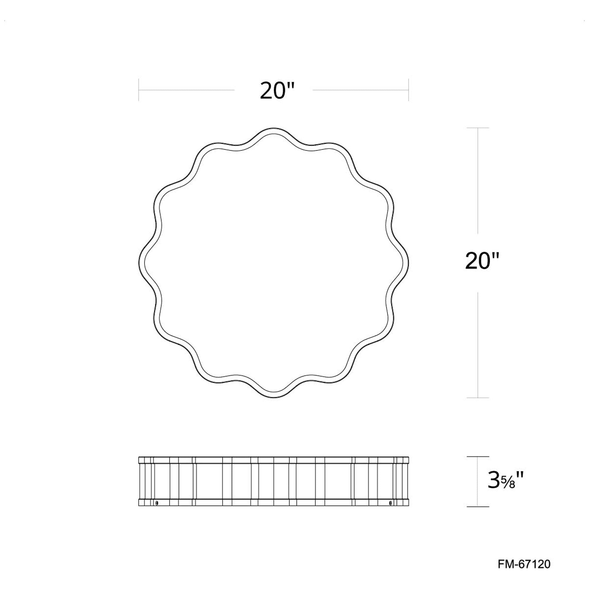 Vaughan 20" LED Flush Mount