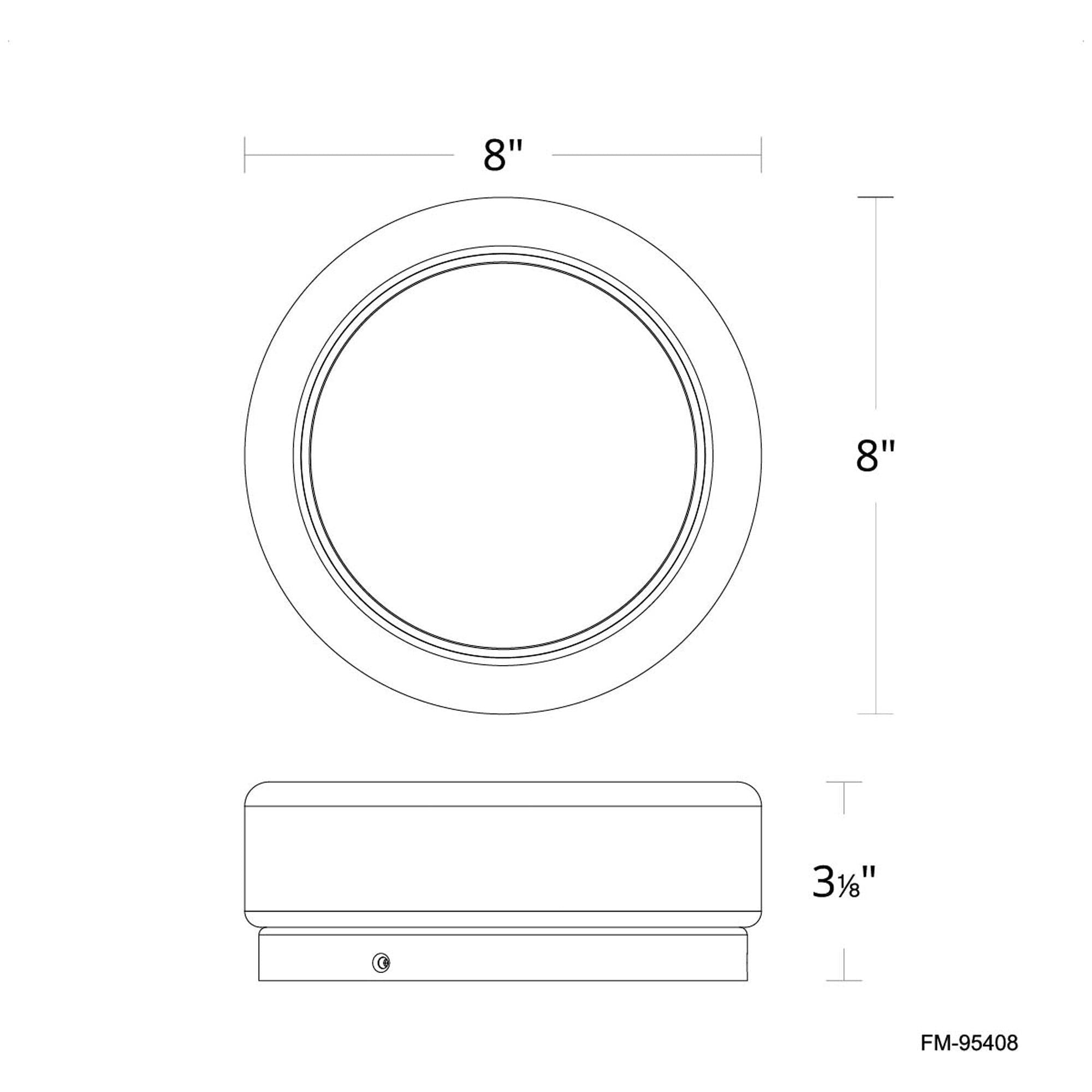 Bonham 8" LED Flush Mount