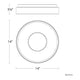Crackle 14" LED Flush Mount