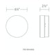 Pi 6" LED Round Flush Mount