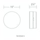 Pi 15" LED Round Flush Mount