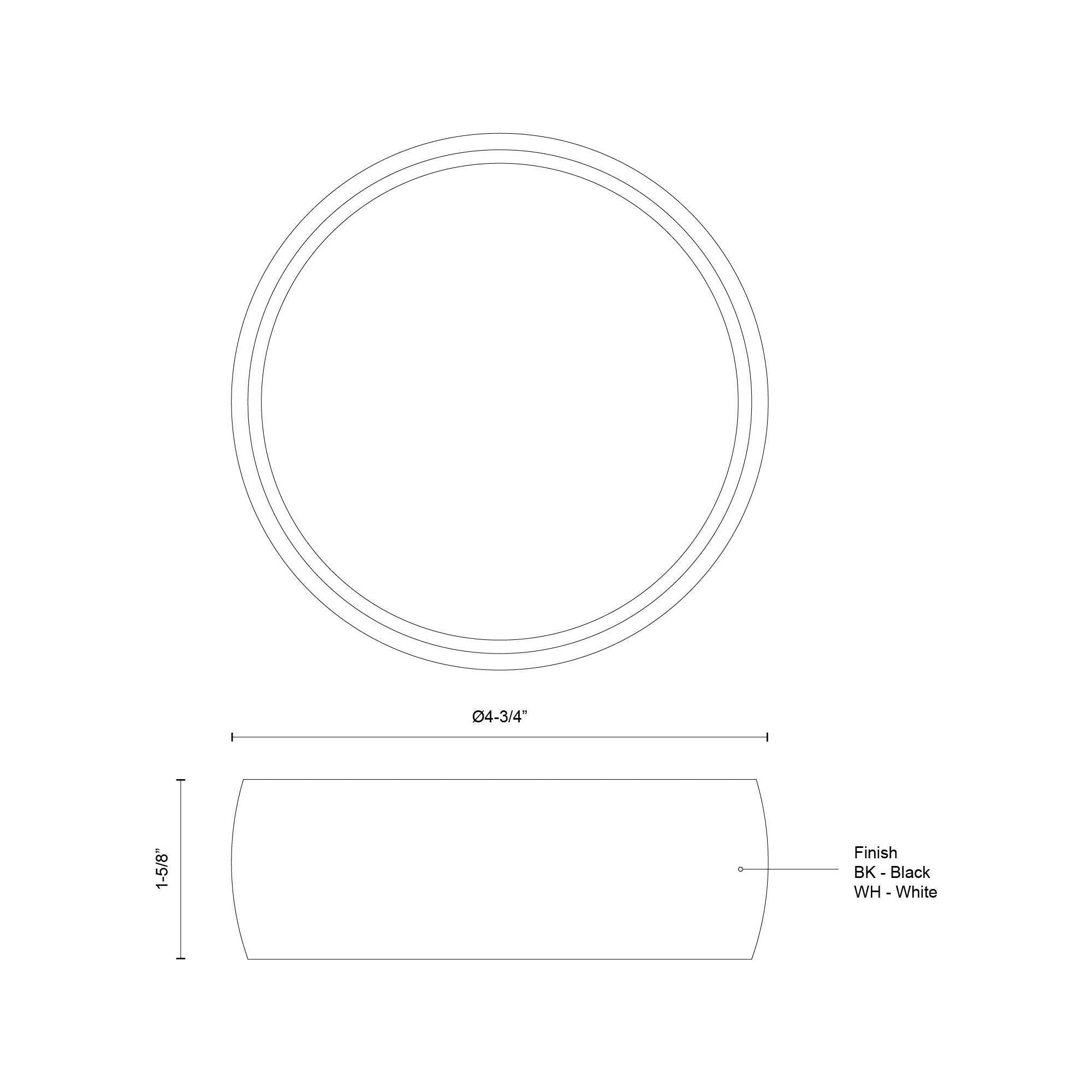 Savile 4" Flush Mount