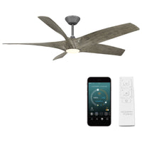 Zephyr Indoor/Outdoor 5-Blade 62" LED Smart Ceiling Fan