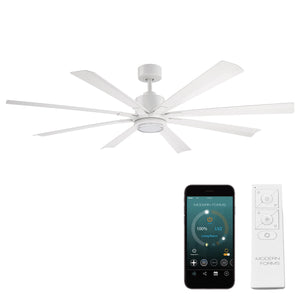Size Matters Indoor/Outdoor 8-Blade 65" LED Smart Ceiling Fan