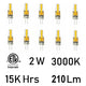 2 Watt G4 LED Bulb 3000K
