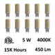 5 Watt G9 LED Bulb 4000K