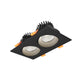 Double 3.5" Regressed Gimbal Downlight (5CCT & Dim-to-Warm)