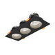 Triple 3.5" Regressed Gimbal Downlight (5CCT & Dim-to-Warm)