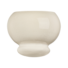 Cream ceramic bubble wall sconce product cutout on transparent background