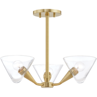 Isabella 3-Light Semi Flush