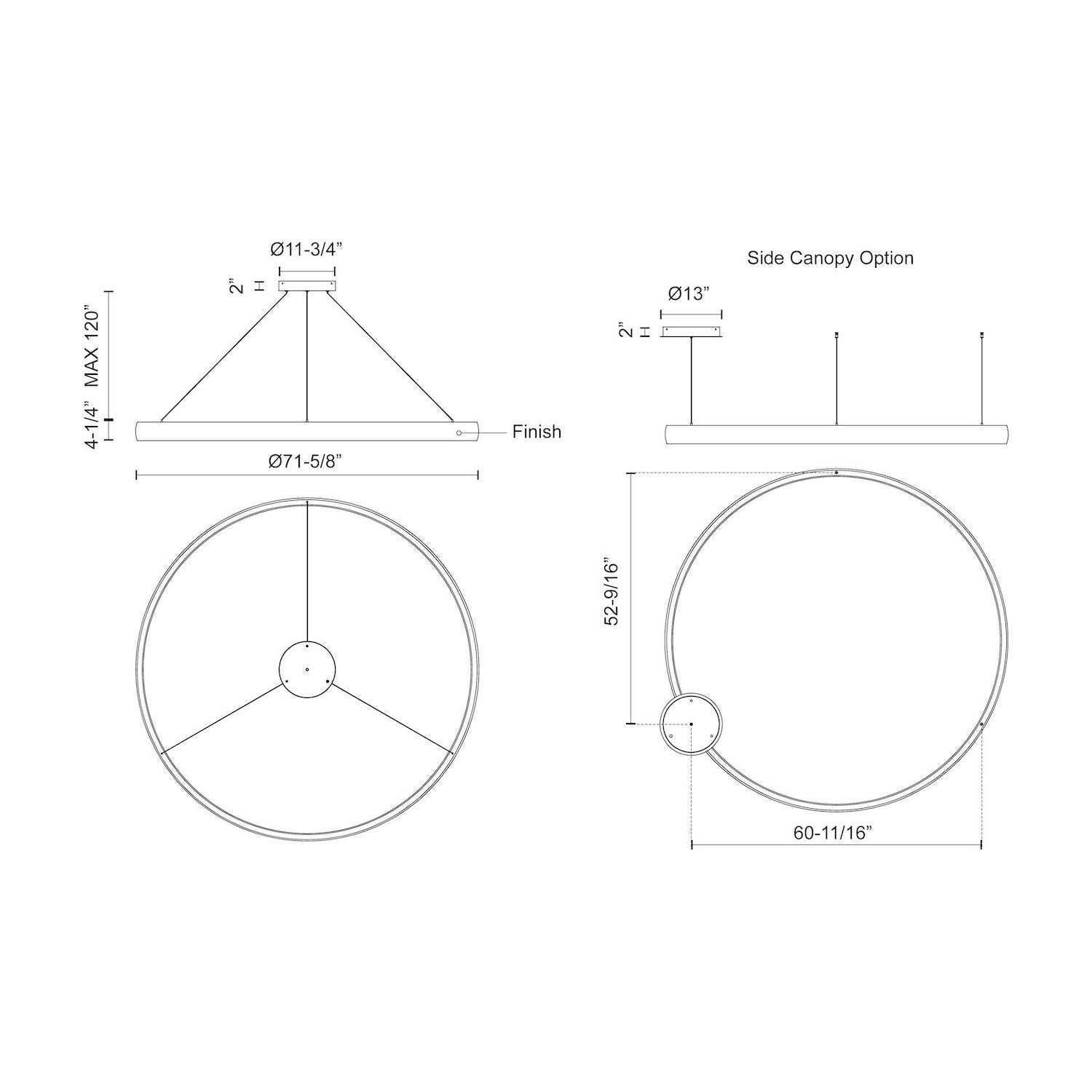 Halo 72" LED Pendant