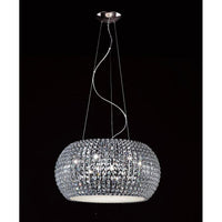 Chrome And Crystal Pendant