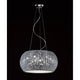 Chrome And Crystal Pendant