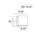 Volume Outdoor LED Wall Mount