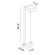 Fosfora 30" LED Bollard Round