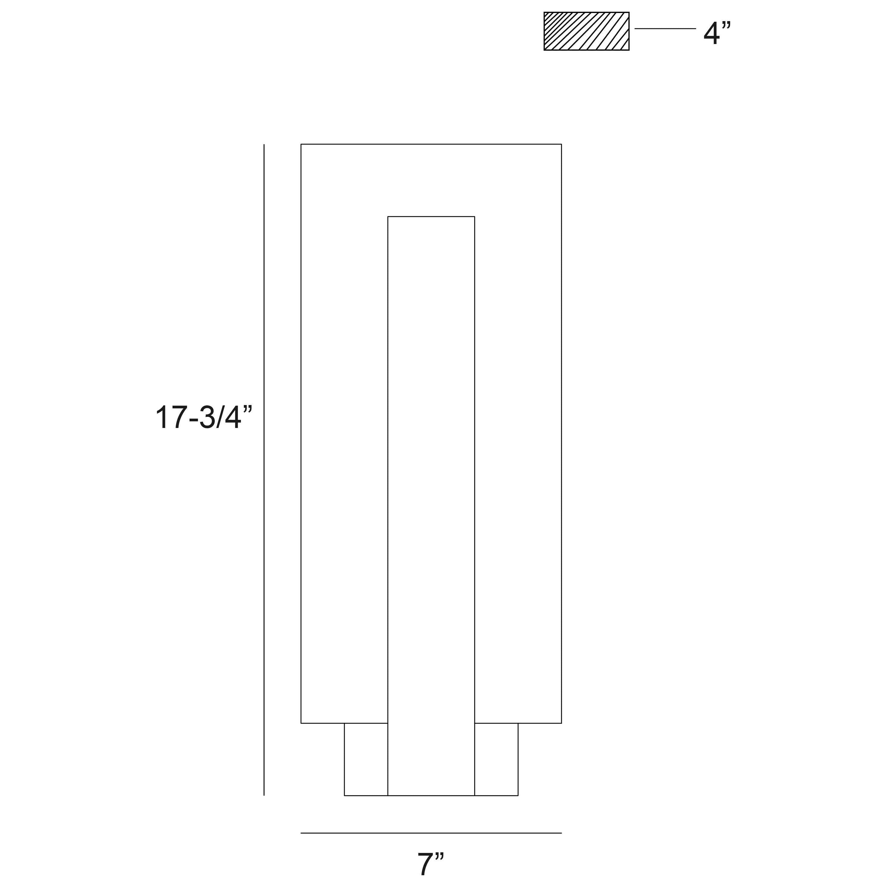 Carta 1-Light Outdoor Wall Light