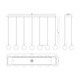 Iissa 14-Light 72" Chandelier