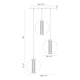 Atomo 3-Light Chandelier