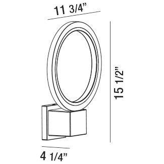 Round 1-Light LED Outdoor Wall Mount