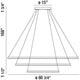 Eurofase - Spunto 3 Tier 61" LED Chandelier - Lights Canada