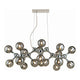 18-Light Chrome Pendant Glass Balls