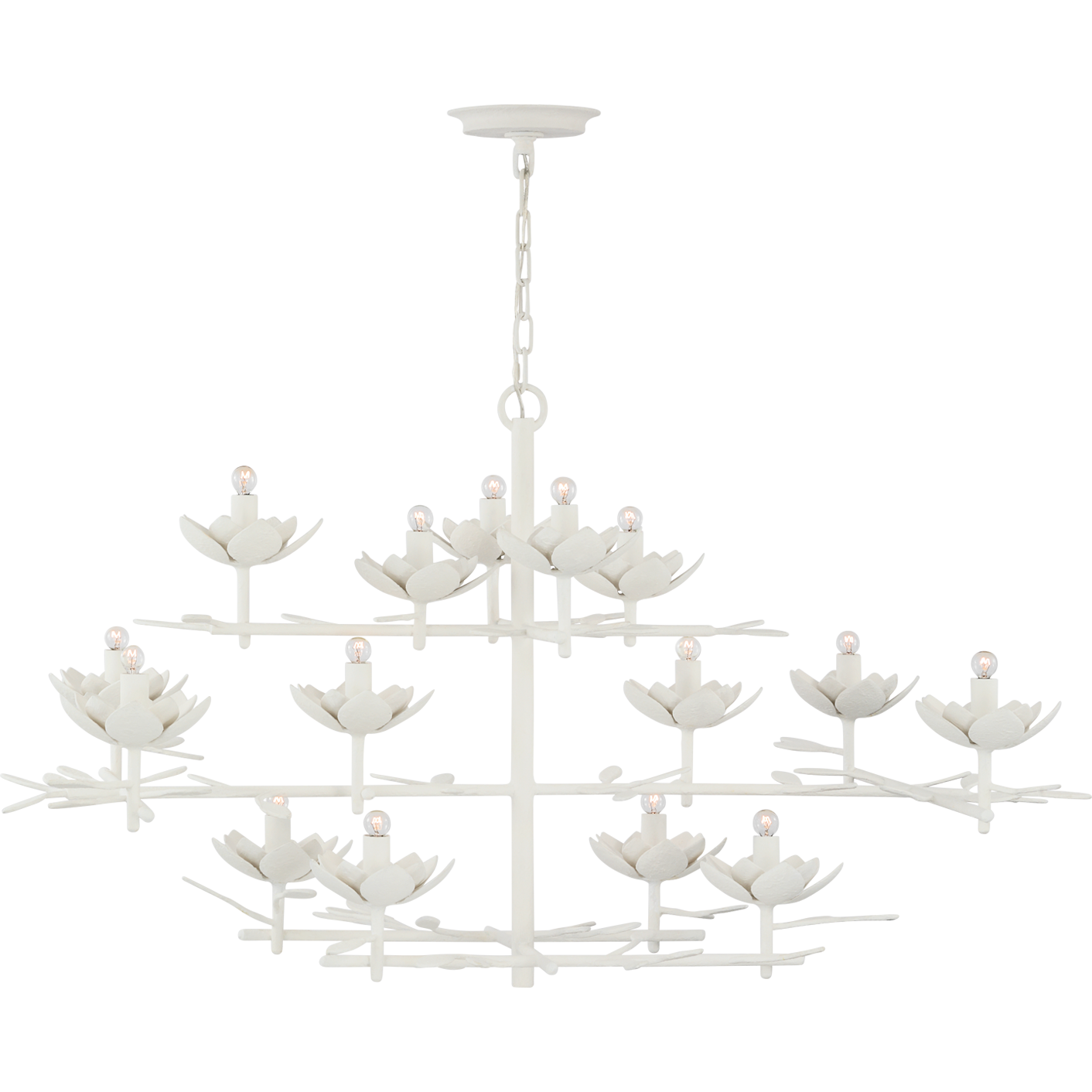 Clementine 48" Low Wide Tiered Chandelier