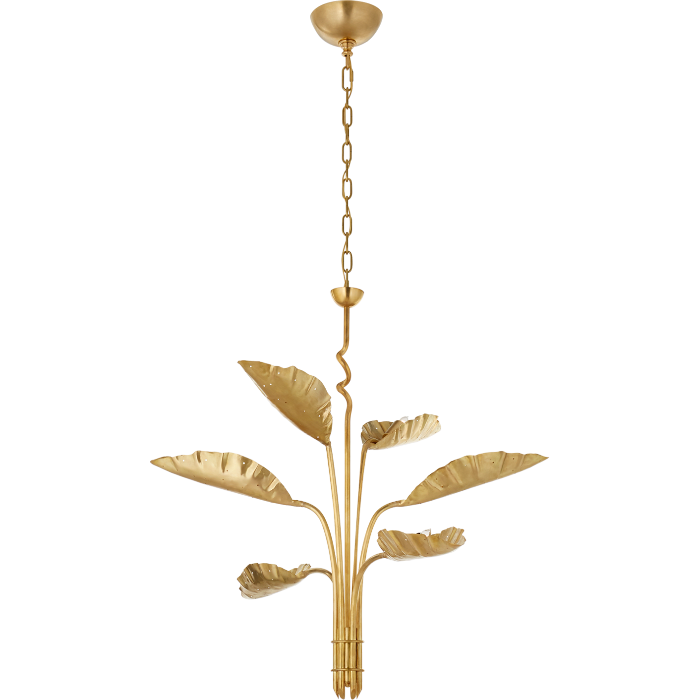 Dumaine Medium Pierced Leaf Chandelier