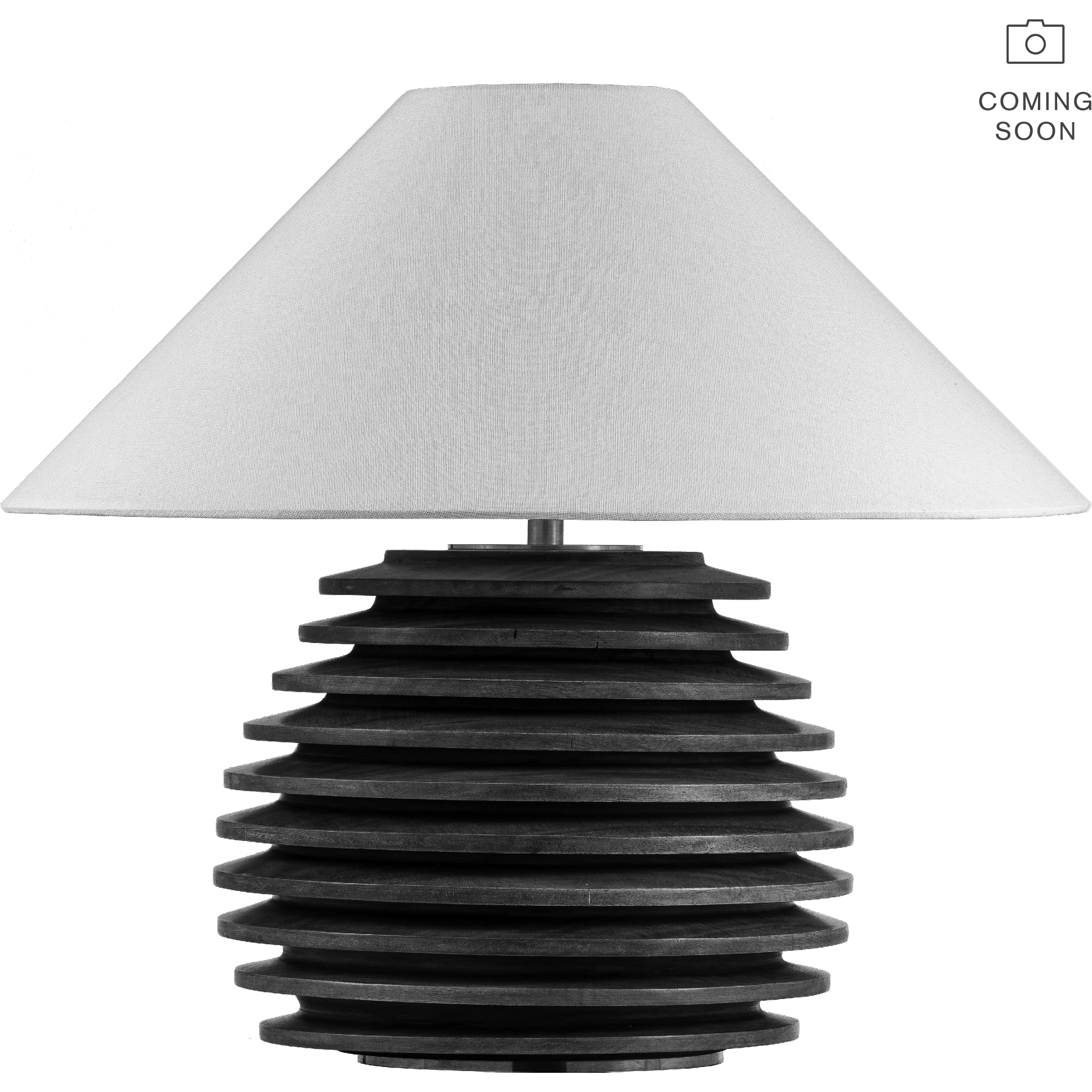 Crenelle 20" Stacked Table Lamp