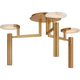 Melange Large Floating Disc Semi Flush Mount Chandelier