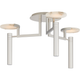 Melange Large Floating Disc Semi Flush Mount Chandelier
