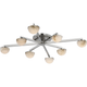 Pedra Large Staggered Arm Flush Mount