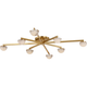 Pedra Extra Large Staggered Arm Flush Mount