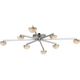 Pedra Extra Large Staggered Arm Flush Mount