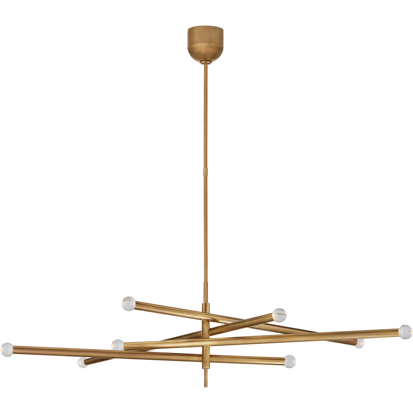 Rousseau Grande Eight Light Articulating Orb Chandelier