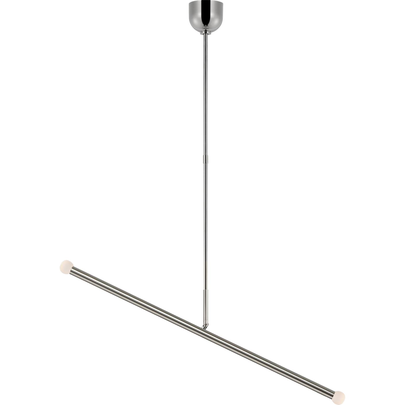 Rousseau Large Articulating Linear Orb Chandelier