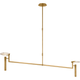 Melange Extra Large Floating Disc Linear Chandelier