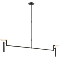 Melange Extra Large Floating Disc Linear Chandelier
