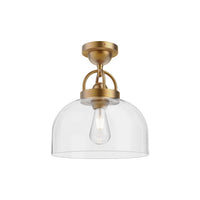Lancaster 12" 1-Light Semi Flush Mount
