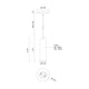 Lorna 8" (2" Dia.) LED Pendant