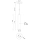 Lorna 12" (2" Dia.) LED Pendant