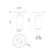 Lorna 6" (2" Dia.) LED Adjustable Ceiling Mount
